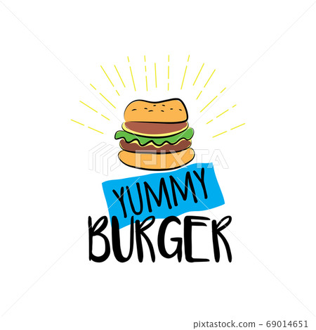 Yummy burger isolated on white background Yummy burger isolated on white background 69014651
