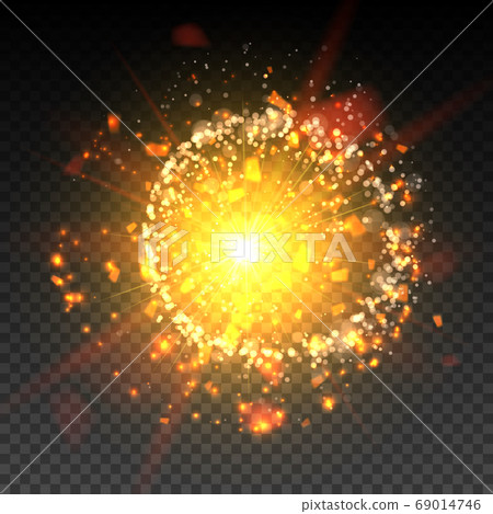 Goold glitter particles background effect. Light Goold glitter particles background effect. Light 69014746
