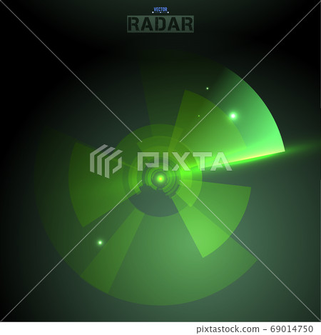 Abstract futuristic HUD radar display. Sci-fi 69014750