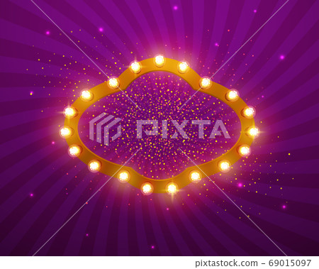 Glowing lights retro for advertising design. Glowing lights retro for advertising design. 69015097