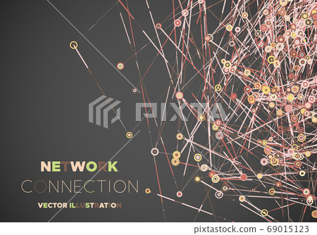 Communication social mesh. Network polygonal Communication social mesh. Network polygonal 69015123