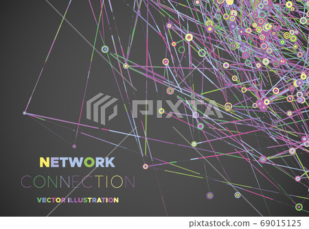 Communication social mesh. Network polygonal Communication social mesh. Network polygonal 69015125