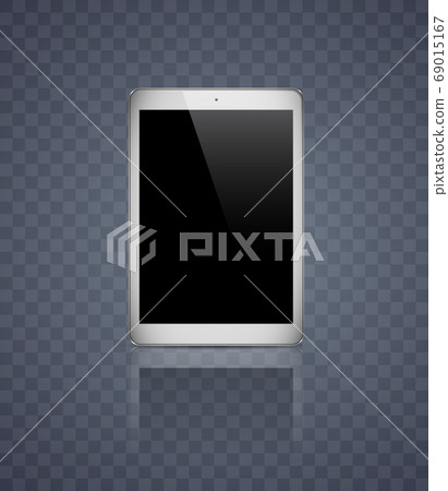 Realistic tablet. Electronic gadget isolated on 69015167