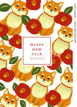 New Year's card template for 2030 Chinese New Year New Year's card template for 2030 Chinese New Year 69015383