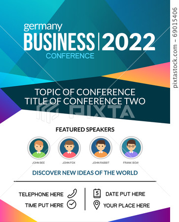 Business conference simple template invitation.... - Stock Illustration  [69015406] - PIXTA, image size:363x450