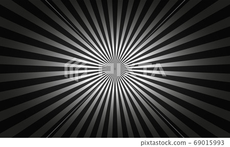 Abstract geometric monochrome background with rays from center 69015993