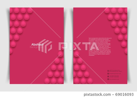 Abstract pink circle background with 3D spheres Abstract pink circle background with 3D spheres 69016093