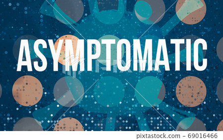 Asymptomatic theme with abstract dots background Asymptomatic theme with abstract dots background 69016466