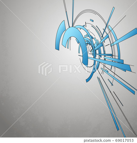 Techno Vector Circle Abstract Background - Stock Illustration [69017053 ...