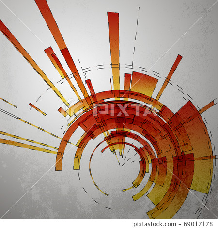 Techno Vector Circle Abstract Background Techno Vector Circle Abstract Background 69017178