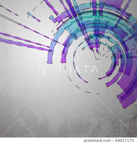 Techno Vector Circle Abstract Background Techno Vector Circle Abstract Background 69017179