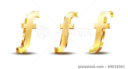 Florin currency vector icon, mathematical function symbol sign 69018361