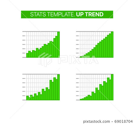Stats vector template. Up trend Stats vector template. Up trend 69018704