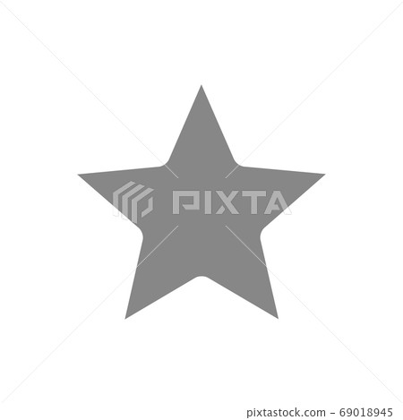 Star grey icon. Rating sign. Win symbol. 69018945