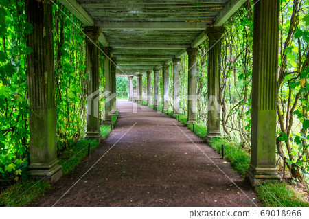 Old pergola-veranda 1865 in the Italian style Old pergola-veranda 1865 in the Italian style 69018966