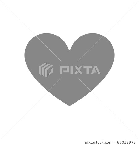 Love, like, feedback, heart grey icon. Symbol of addiction. Love, like, feedback, heart grey icon. Symbol of addiction. 69018973