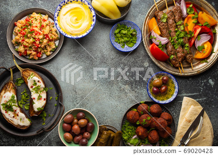 Middle eastern dinner table Middle eastern dinner table 69020428