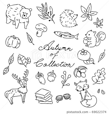 Autumn illustration set Autumn illustration set 69022374