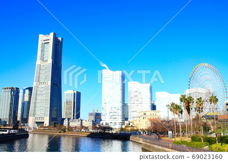 橫濱市Minatomirai 21區橫濱市的風景及其周圍 69023160