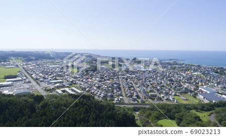“秋田縣” Nikaho市容鳥瞰圖 “秋田縣” Nikaho市容鳥瞰圖 69023213
