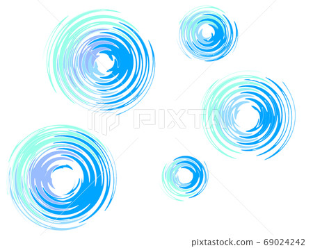 Illustration of ripples seen from above - Stock Illustration [69024242 ...