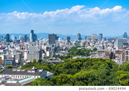 《Osaka Prefecture》Osaka cityscape, around Tennoji 69024494