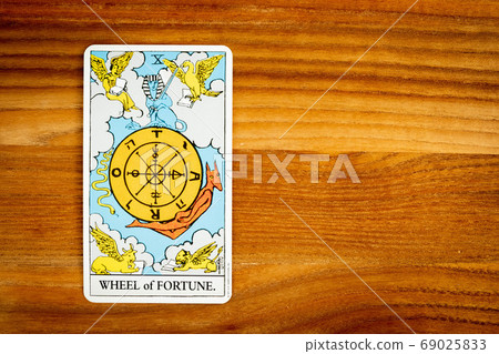 Tarot Card Major Arcana Wheel of Fate 69025833