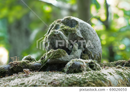 On a Tombstone there's a skull On a Tombstone there's a skull 69026050