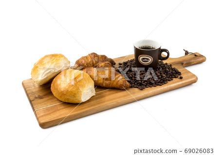 hard roll and croissant hard roll and croissant 69026083