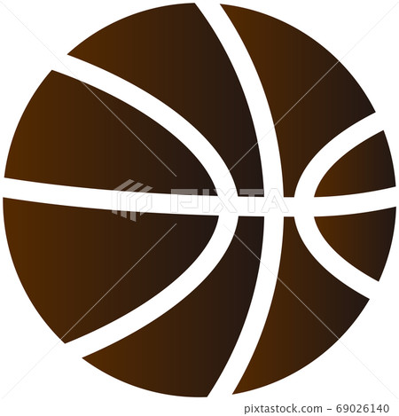 Simple basketball icon Simple basketball icon 69026140