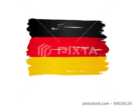 Germany flag with brush paint textured, background, Symbols of Germany, graphic designer element - Vector - illustration Germany flag with brush paint textured, background, Symbols of Germany, graphic designer element - Vector - illustration 69026226