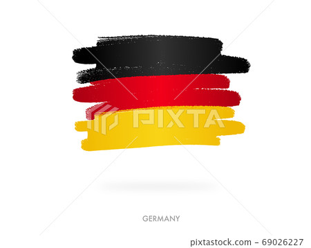 Germany flag with brush paint textured, background, Symbols of Germany, graphic designer element - Vector - illustration Germany flag with brush paint textured, background, Symbols of Germany, graphic designer element - Vector - illustration 69026227