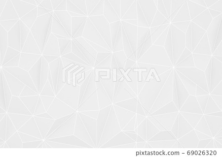 White background polygon material geometric pattern 69026320