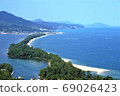 Amanohashidate landscape on a sunny day 69026423