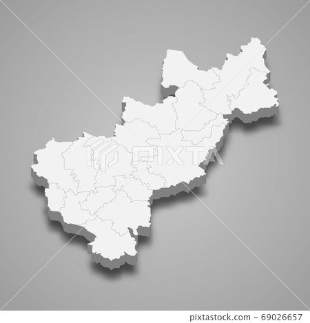 3d map of Queretaro is a state of Mexico, 69026657