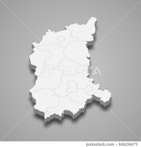 3d map of Lubusz voivodeship is a province of Poland, 3d map of Lubusz voivodeship is a province of Poland, 69026675
