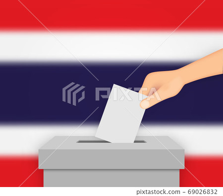 Thailand election banner background. Template for Thailand election banner background. Template for 69026832