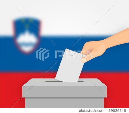 Slovenia election banner background. Template for Slovenia election banner background. Template for 69026846
