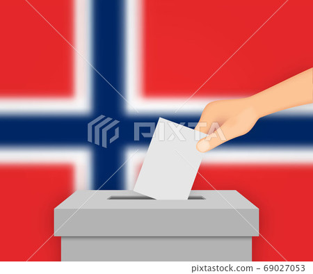 Norway election banner background. Template for 69027053