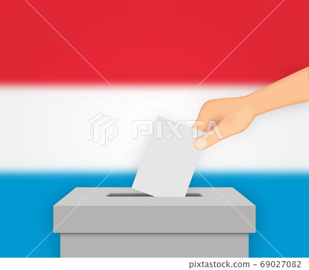 Luxembourg election banner background. Template Luxembourg election banner background. Template 69027082