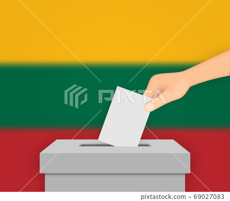 Lithuania election banner background. Template for Lithuania election banner background. Template for 69027083