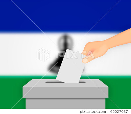 Lesotho election banner background. Template for Lesotho election banner background. Template for 69027087