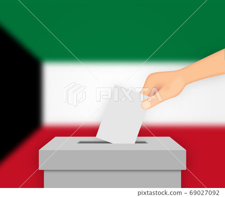 Kuwait election banner background. Template for 69027092