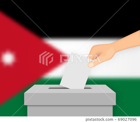 Jordan election banner background. Template for Jordan election banner background. Template for 69027096