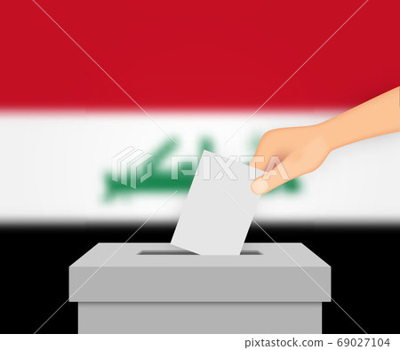 Iraq election banner background. Template for your Iraq election banner background. Template for your 69027104
