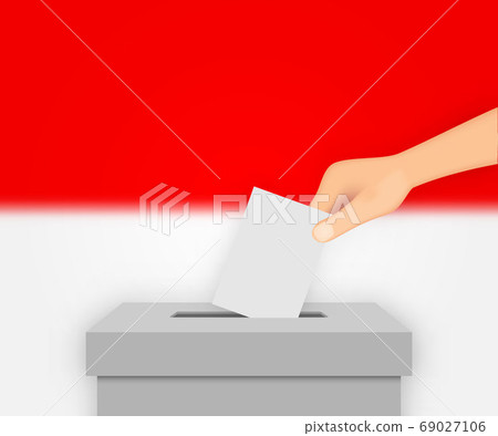 Indonesia election banner background. Template for - Stock Illustration  [69027106] - PIXTA