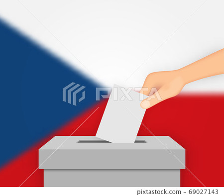 Czech Republic election banner background. Ballot Czech Republic election banner background. Ballot 69027143