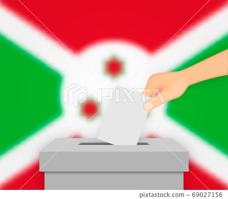 Burundi election banner background. Ballot Box Burundi election banner background. Ballot Box 69027156
