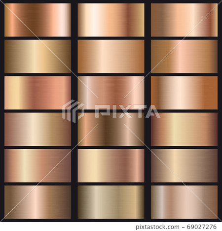 Set of rose gold gradients texture. Template for Set of rose gold gradients texture. Template for 69027276