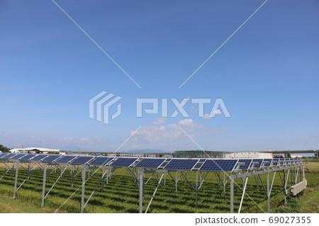 Solar panel_farming type solar, Yatomi City, Aichi Prefecture Solar panel_farming type solar, Yatomi City, Aichi Prefecture 69027355